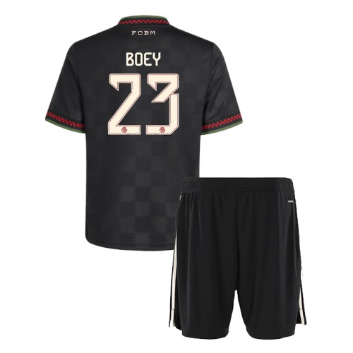 Stroje piłkarskie Bayern Munich Sacha Boey #23 Koszulka Trzeciej dla dzieci 2025-26 Krótki Rękaw (+ szorty)